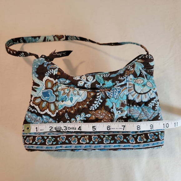 Vera Bradley Brown/Aqua Handbag - Picture 3 of 7